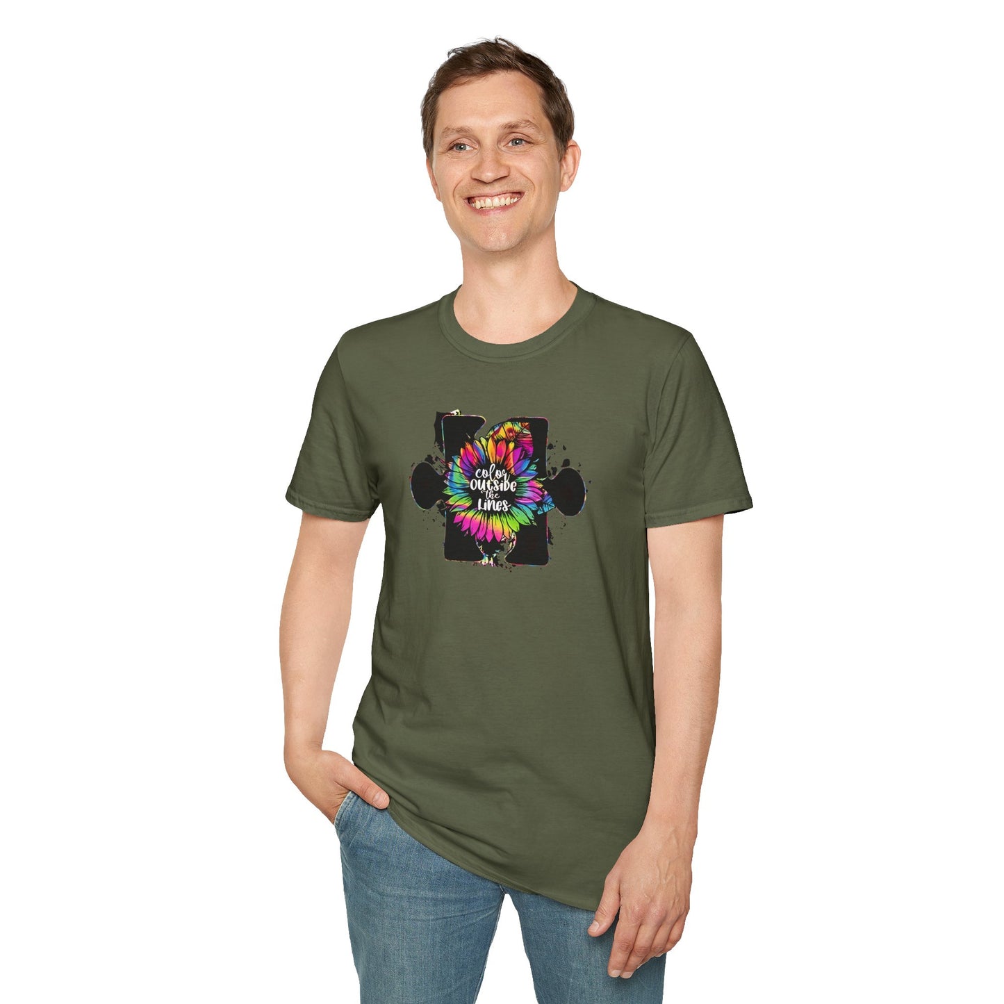 Color outside the lines t shirt