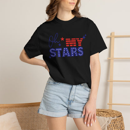 Oh My Stars T-Shirt — Patriotic 4th of July American Flag Tee