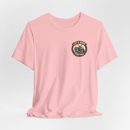 Lets Ride Together Graphic Tee — Women's Biker Shirt