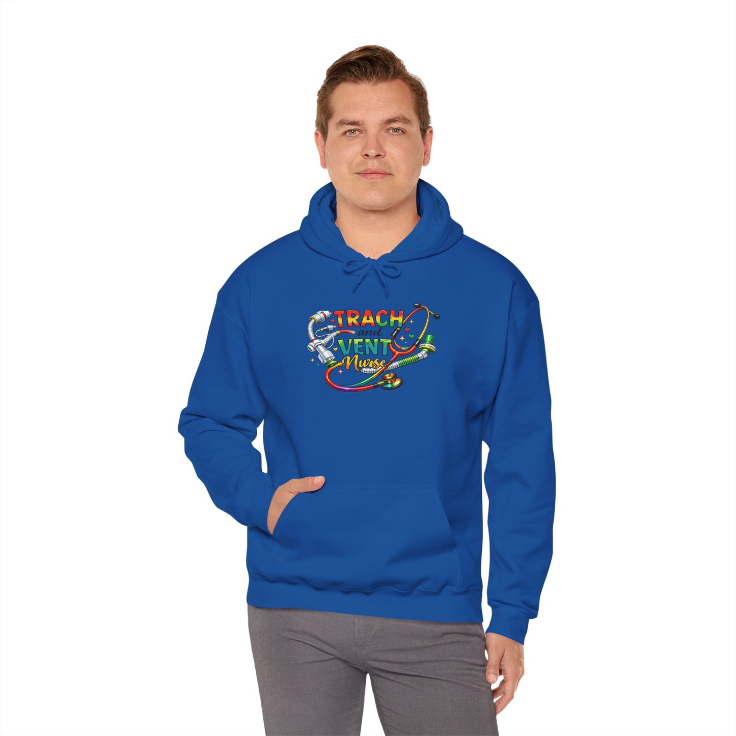 TRACH & VENT Nurse bold color Pullover