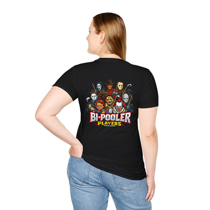 Horror Icons "Bi-Pooler Players" Graphic T-Shirt