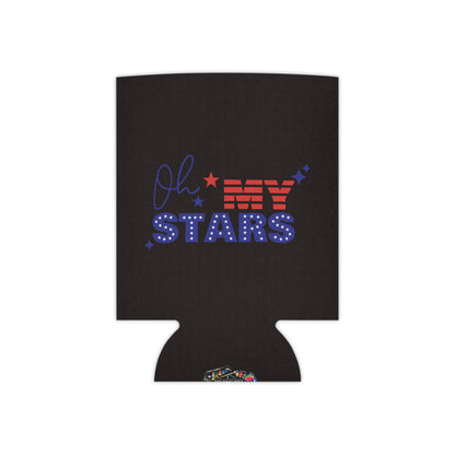 Oh My Stars Can Cooler – Patriotic 4th of July Beverage Koozie