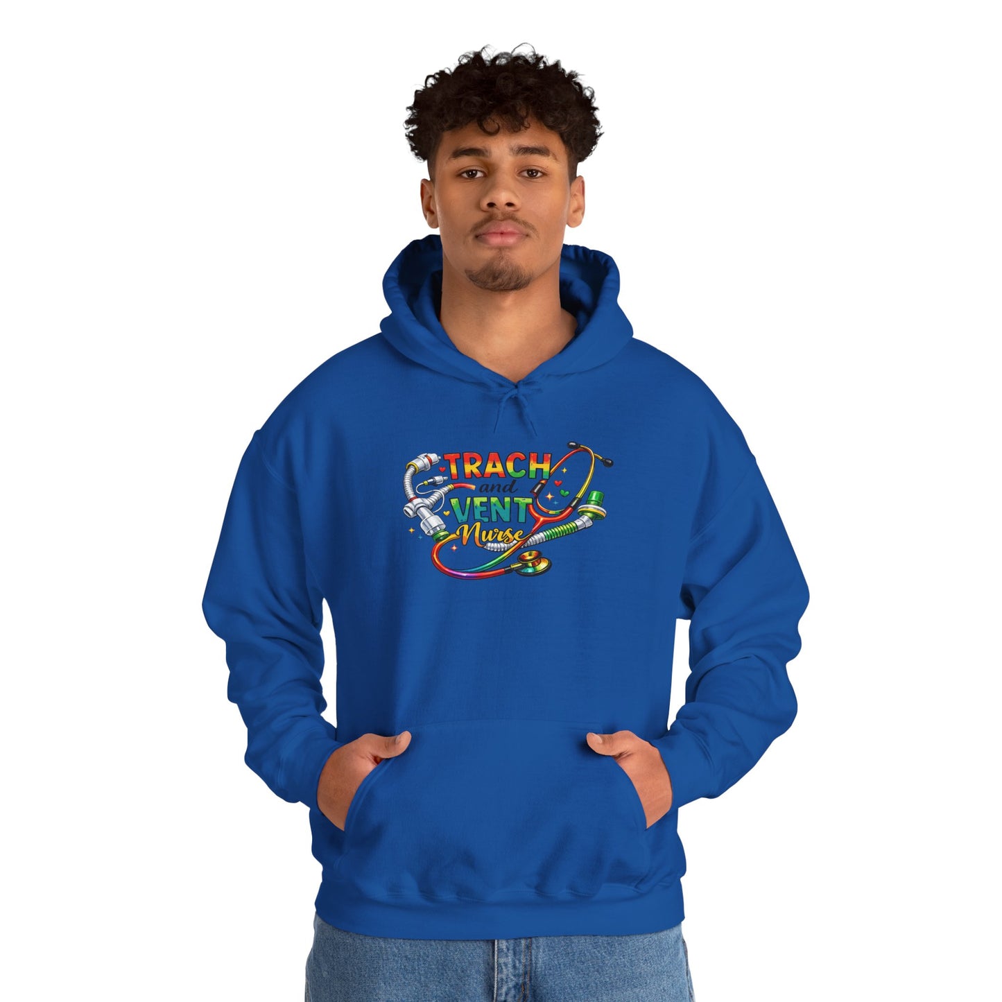TRACH & VENT Nurse bold color Pullover
