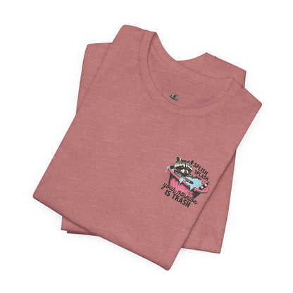 Raccoon 'Splish Splash, Your Opinion Is Trash' Graphic Tee