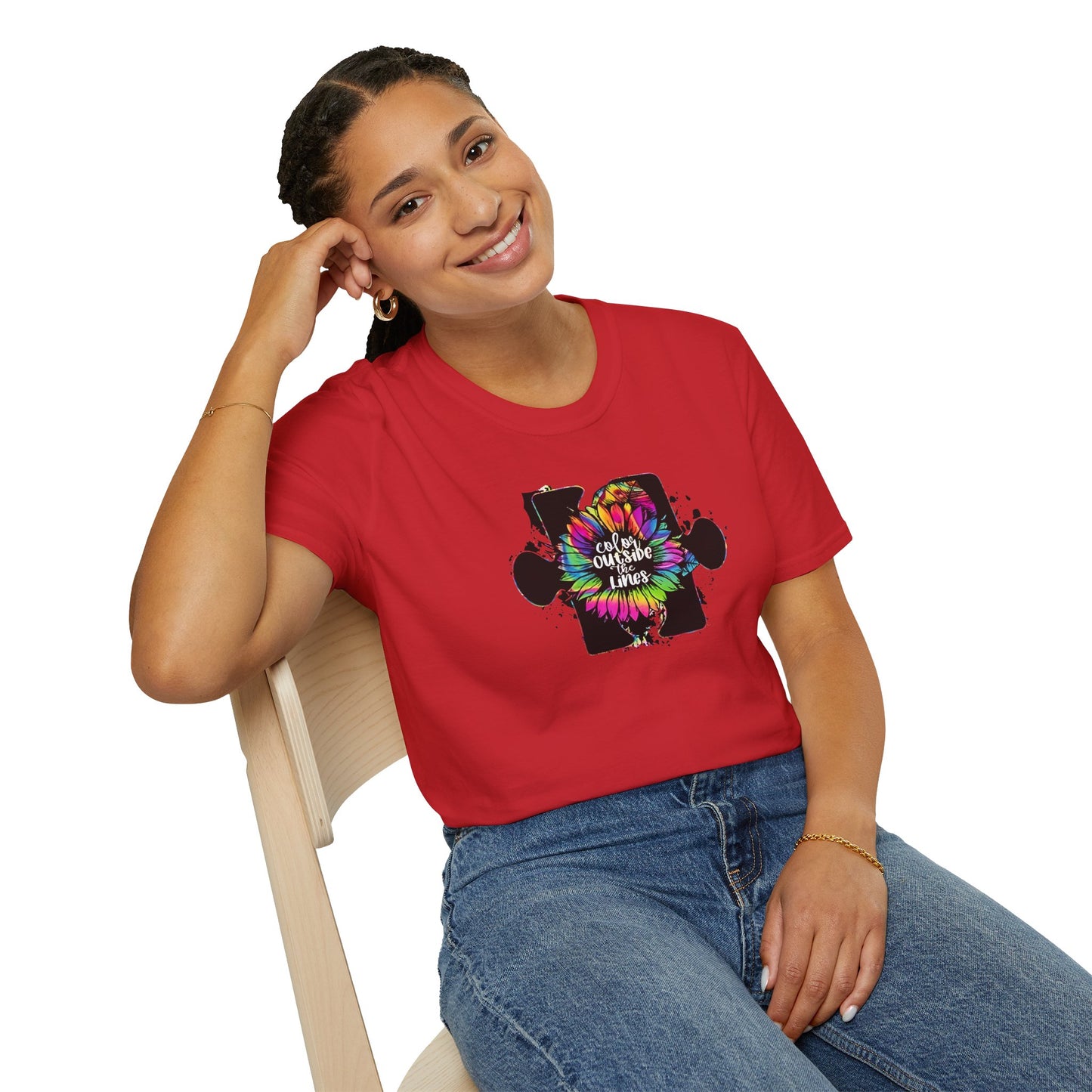 Color outside the lines t shirt