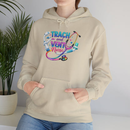 TRACH and VENT nurse Unisex Heavy Blend™ Hooded Sweatshirt