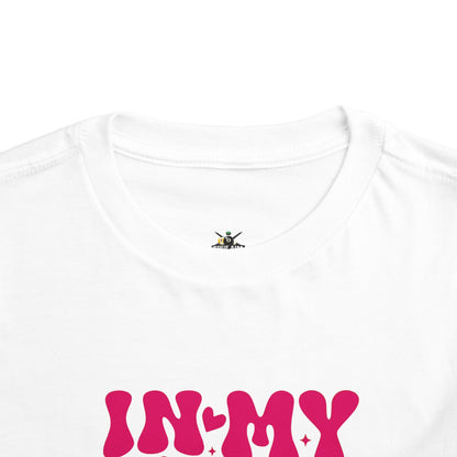 Toddler Tee — "In My Big Sister Era" Retro Pink Announcement Shirt