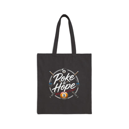 "Poke & Hope" / True Aim Billiards Canvas Tote