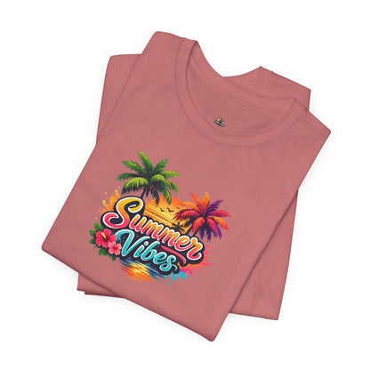 Summer Vibes T-Shirt – Tropical Palm Beach Tee
