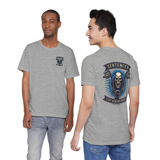 Sentenced Skull T-Shirt — "Life Behind Bars" Graphic Tee