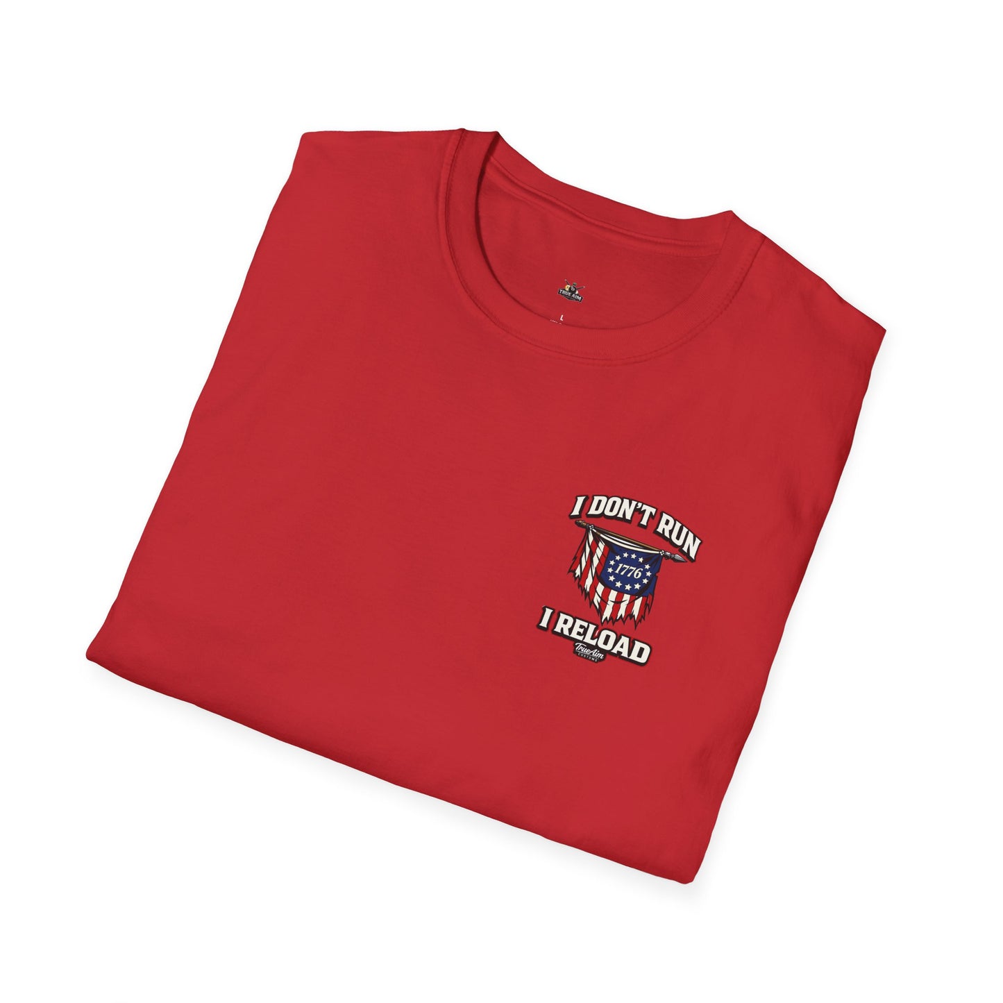 American Flag, AR 15- I don't run I reload 2A tee shirt unisex