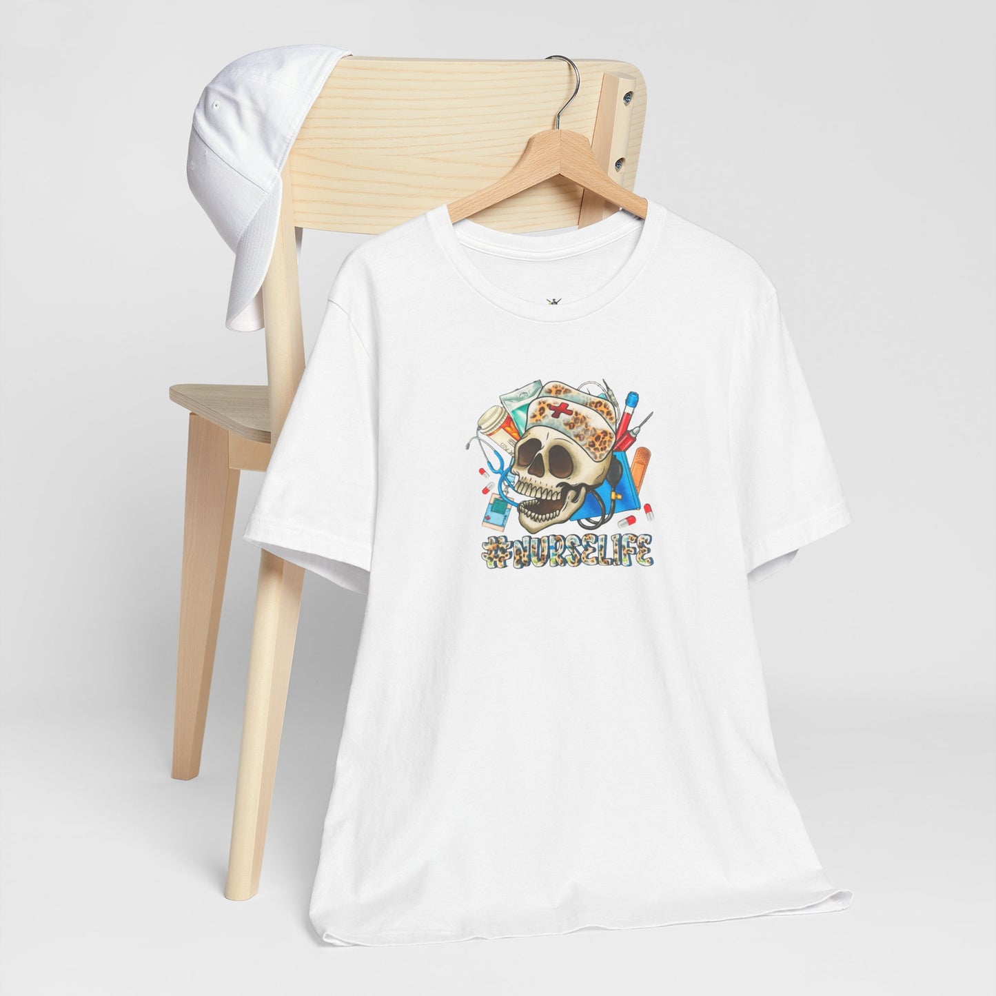 Nurse life Skull Graphic Tee