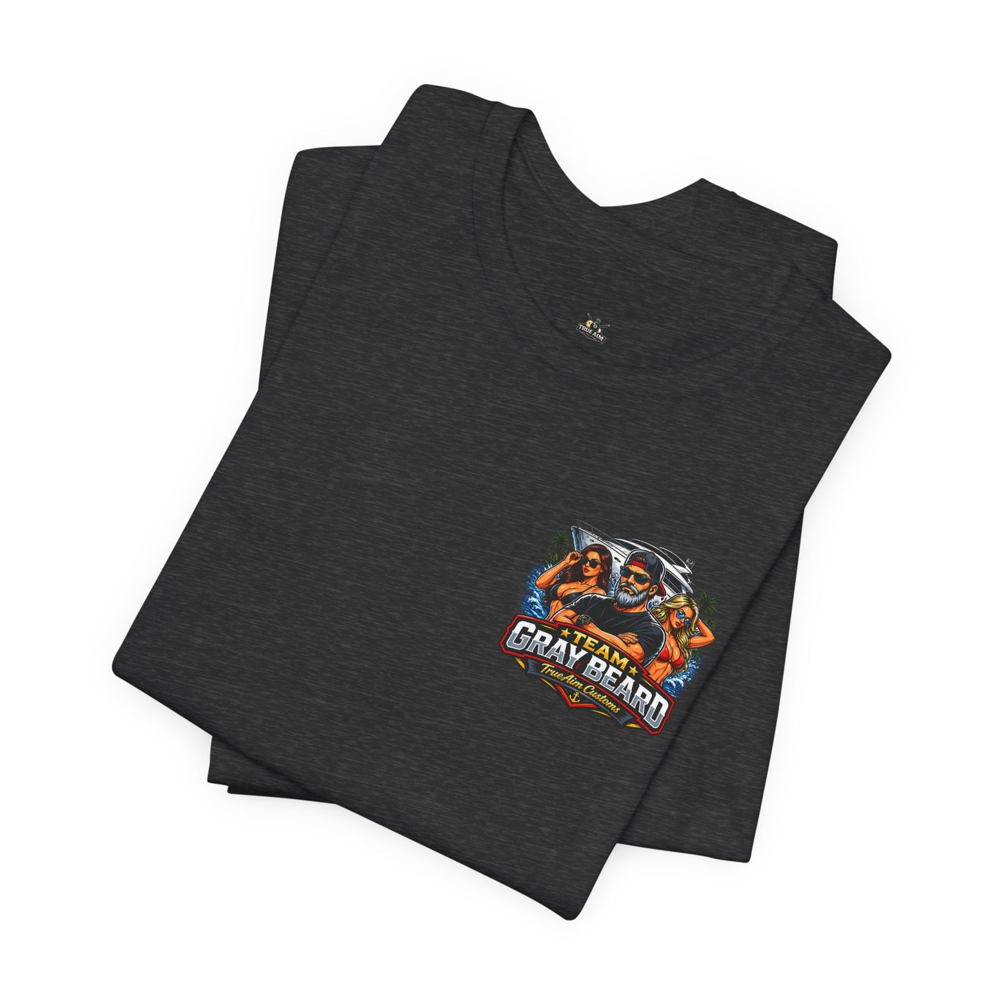 Team Gray Beard T-Shirt — Vintage Beach Boat Fishing Crew Tee