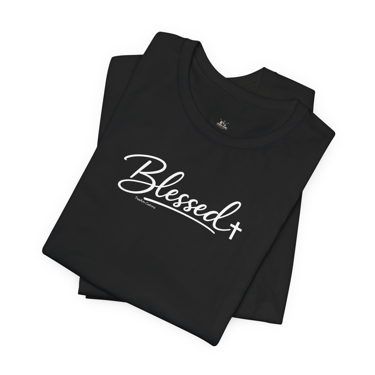Blessed Minimalist Tee - White Short Sleeve Shirt
