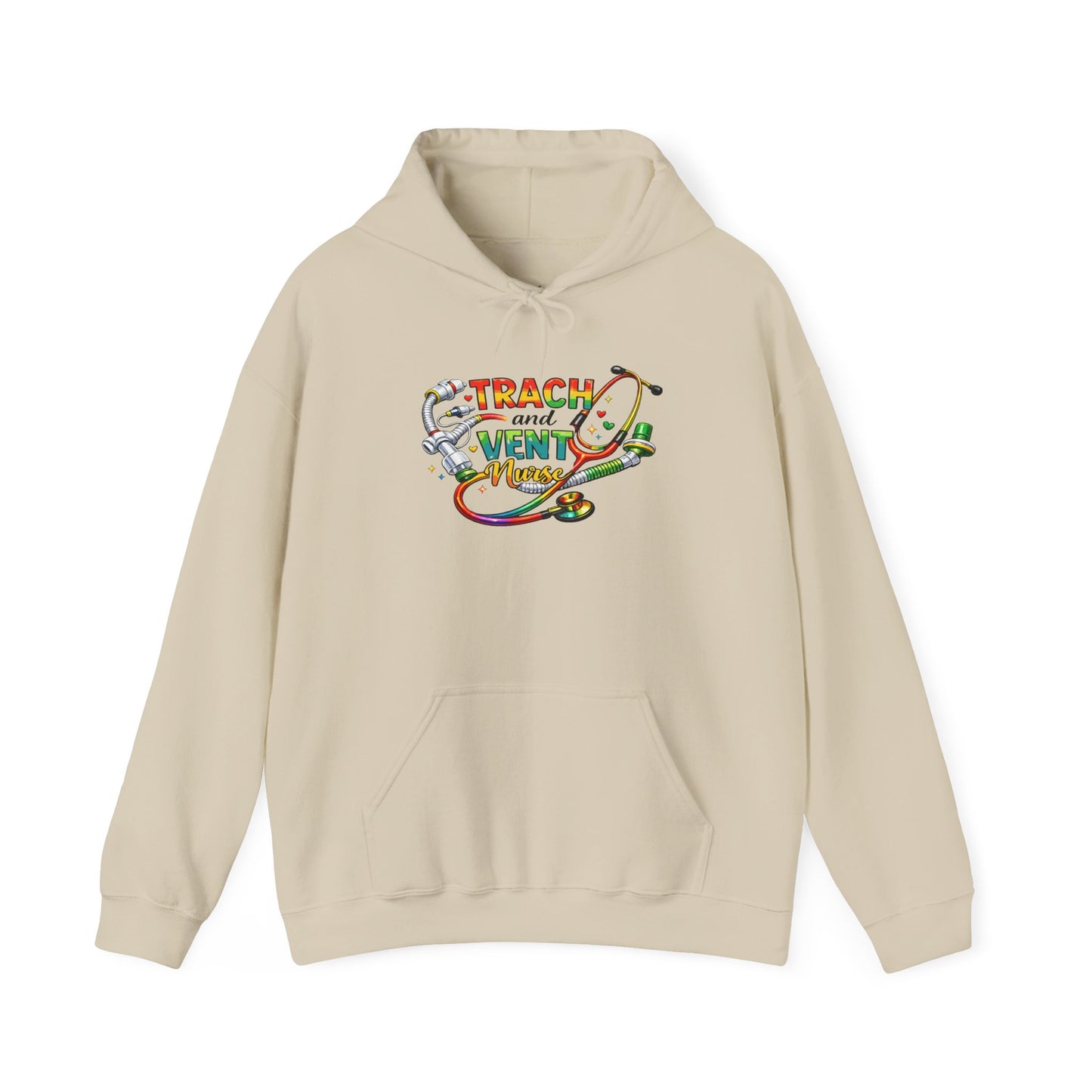 TRACH & VENT Nurse bold color Pullover