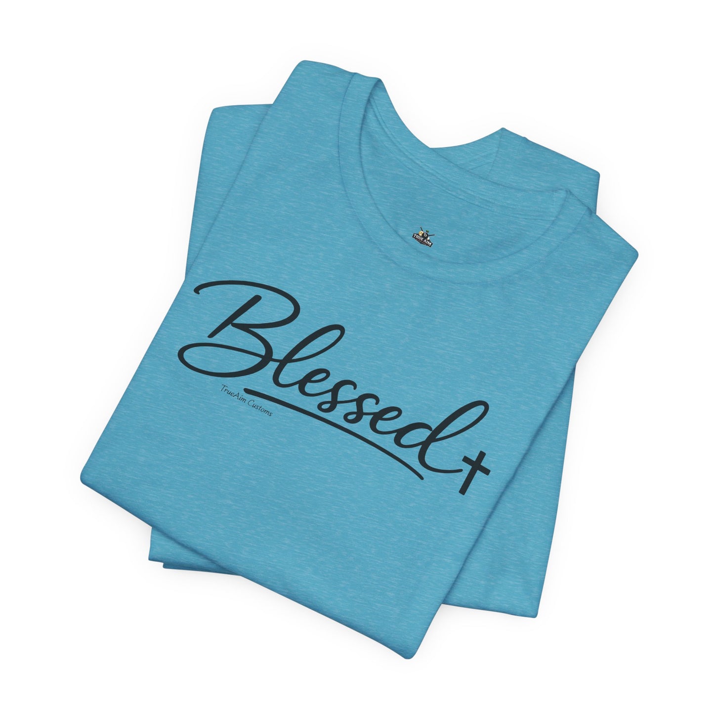 Blessed Minimalist Tee - White Short Sleeve Shirt