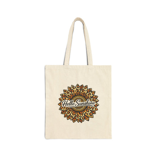 Hello Sunshine Sunflower Tote Bag