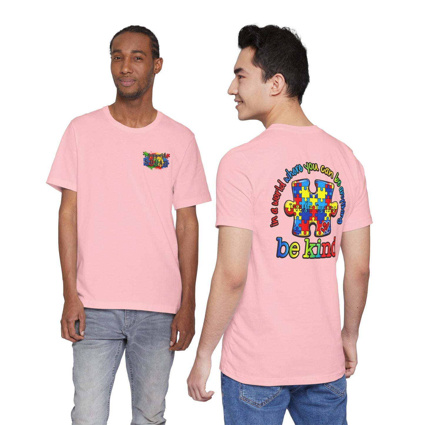 support squad, Be Kind Autism Puzzle T-Shirt