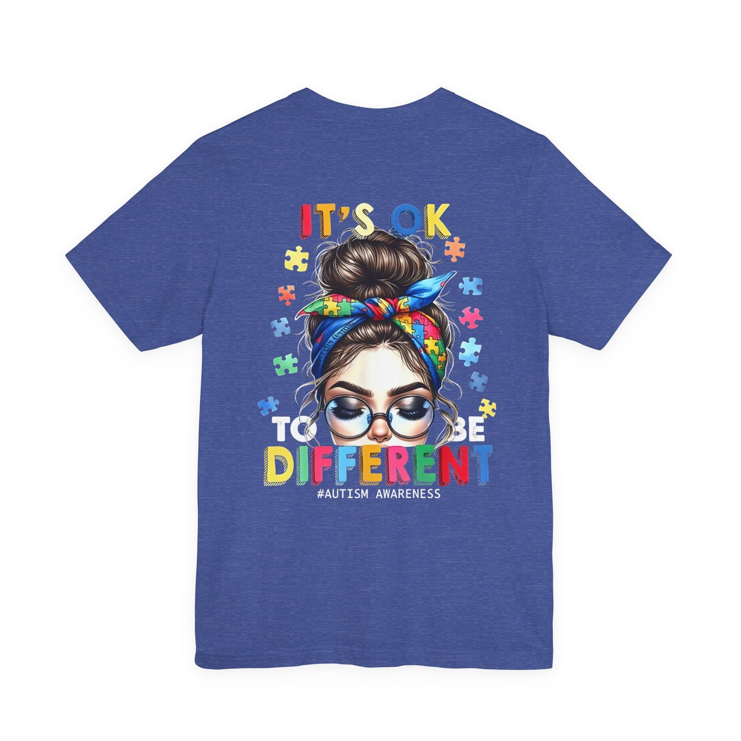 Autism Awareness Tee — "It's OK to Be Different" Graphic T-Shirt