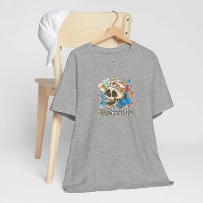 Nurse life Skull Graphic Tee