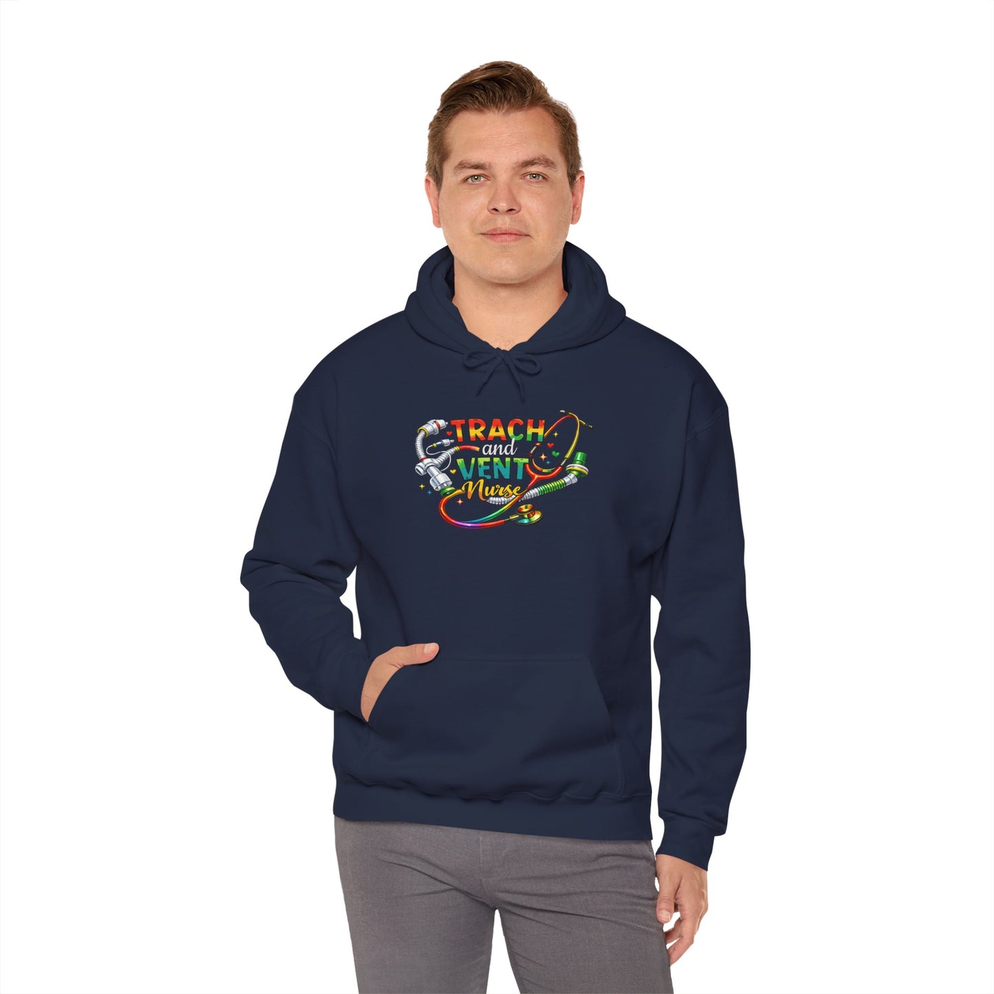 TRACH & VENT Nurse bold color Pullover