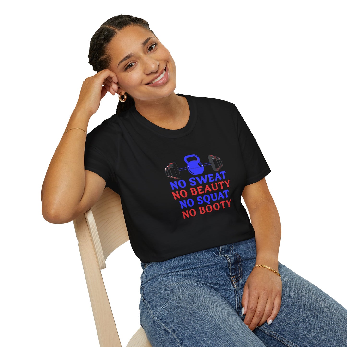 No Sweat No Beauty No Squat No Booty Gym T-Shirt