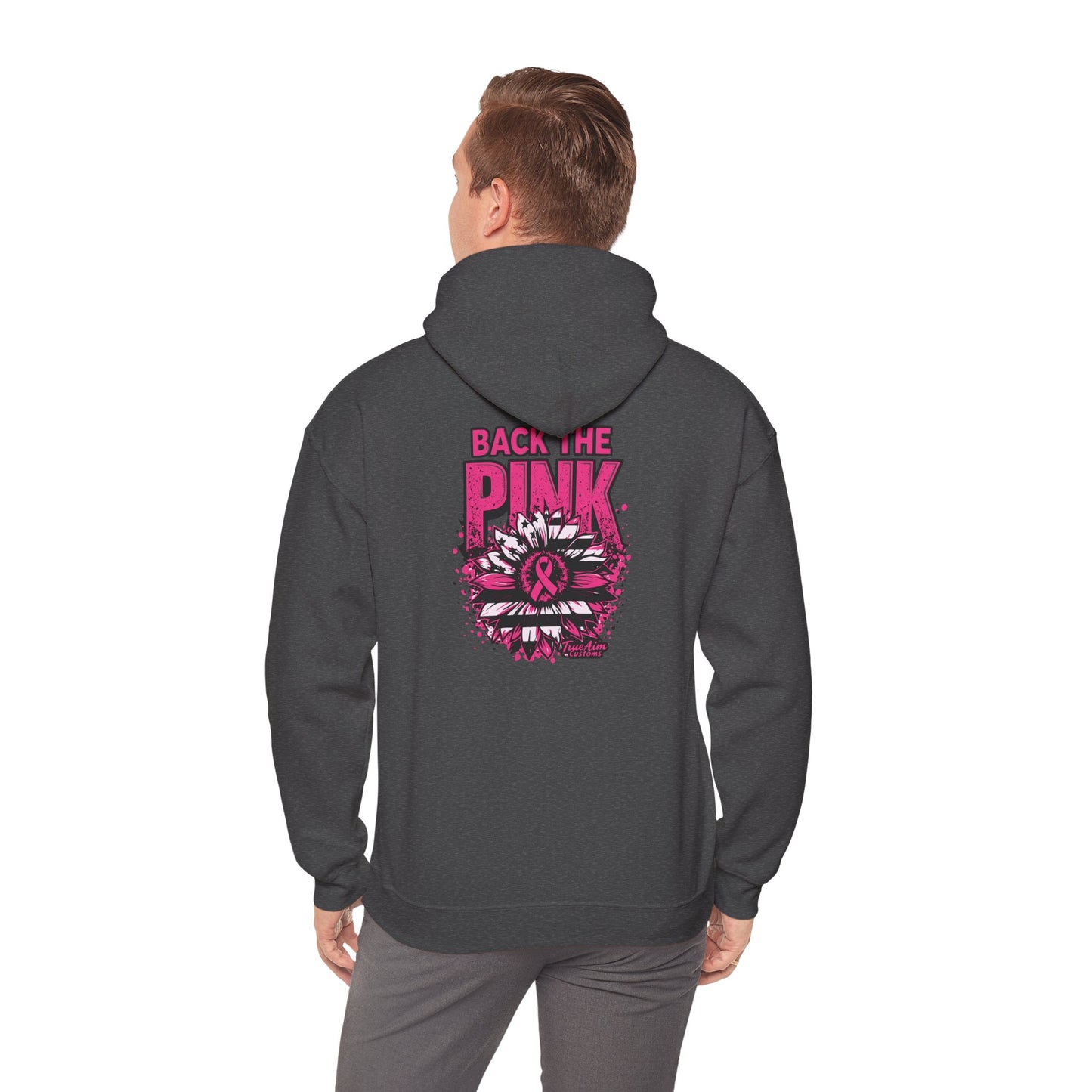 Back the Pink breast cancer Graphic Hooded Sweatshirt