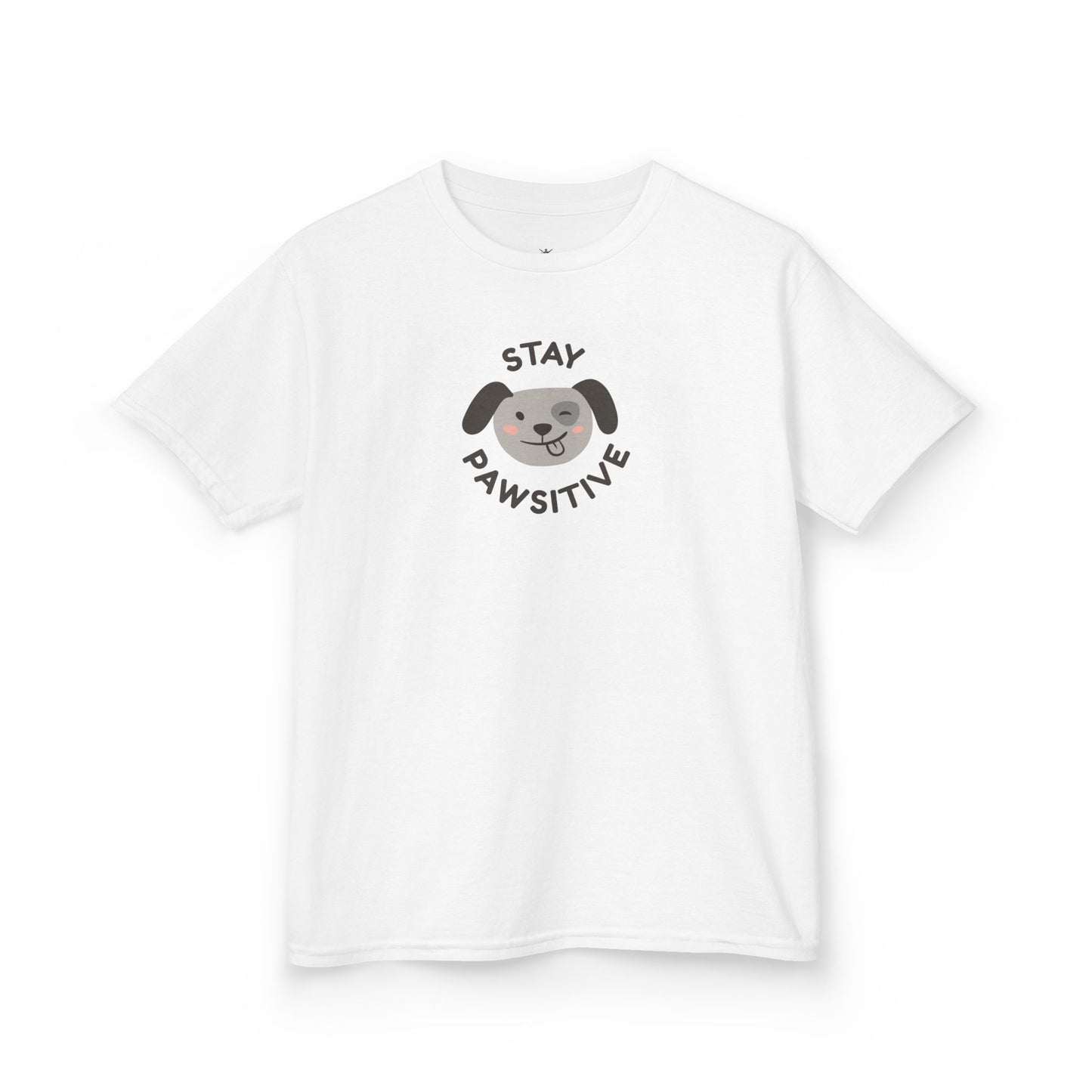 Kids T-Shirt — "Stay Pawsitive" Sloth Tee (Cute Animal Positivity Shirt)