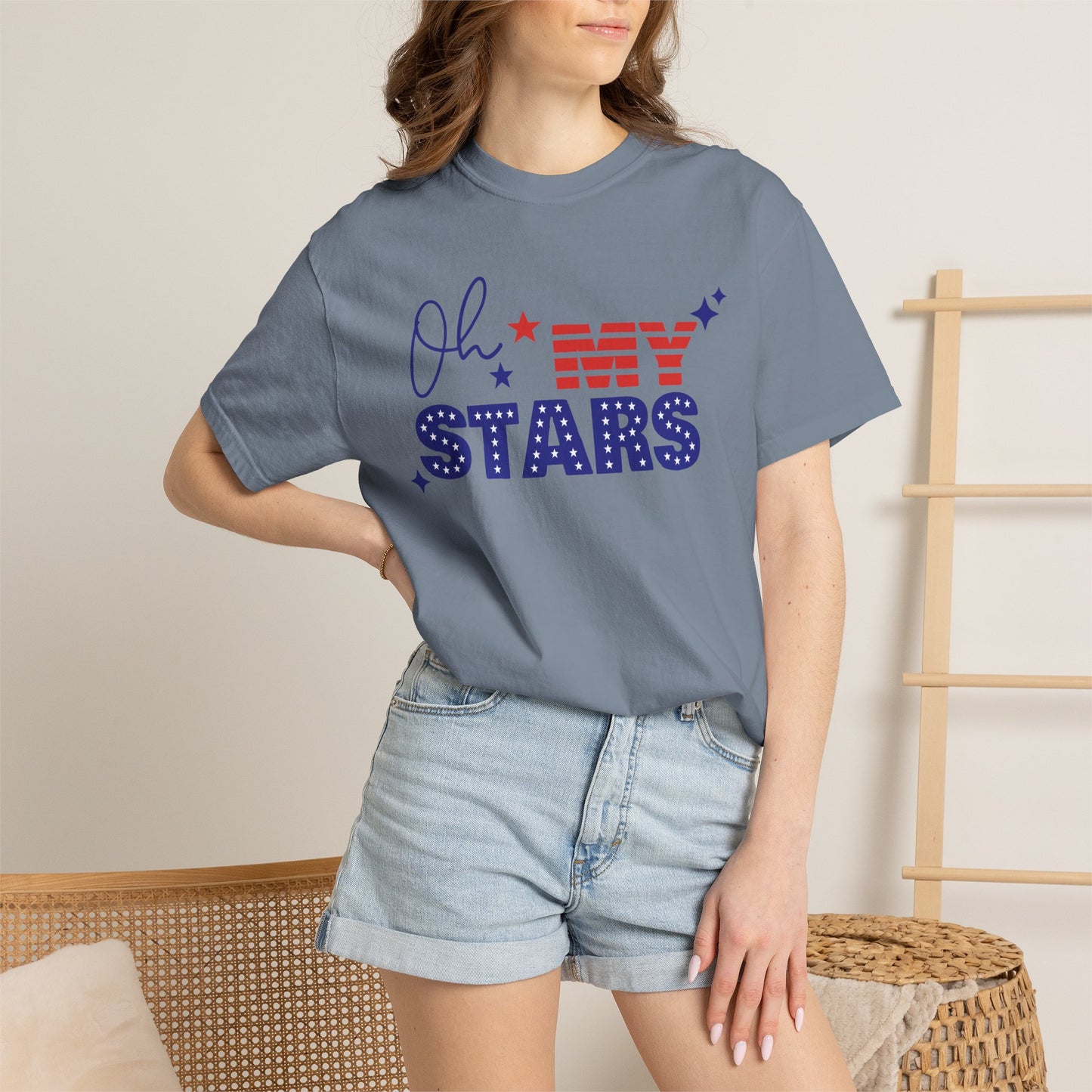 Oh My Stars T-Shirt — Patriotic 4th of July American Flag Tee