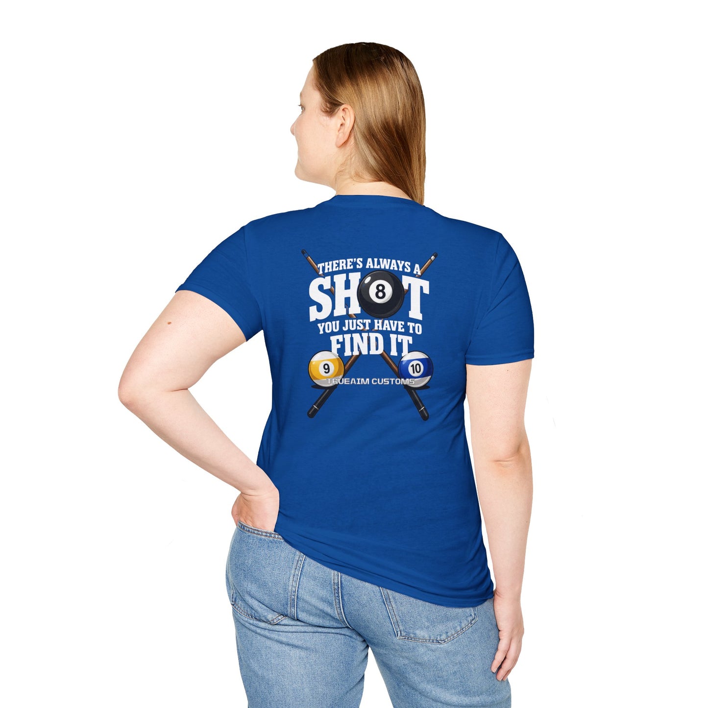 ‘Always A Shot' Billiards Cue & 8-Ball Graphic