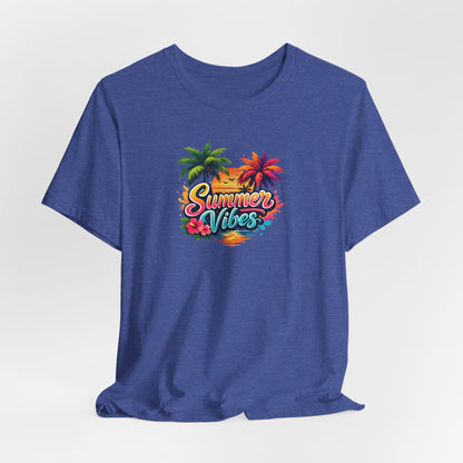 Summer Vibes T-Shirt – Tropical Palm Beach Tee