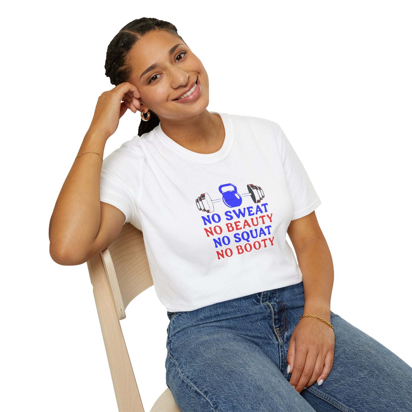 No Sweat No Beauty No Squat No Booty Gym T-Shirt