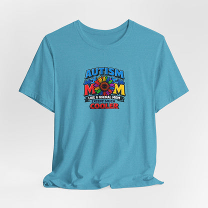 'Autism Mom: Like a normal mom except much cooler' Colorful Puzzle Design
