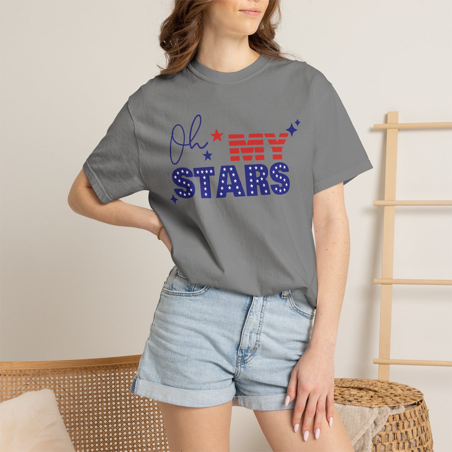 Oh My Stars T-Shirt — Patriotic 4th of July American Flag Tee